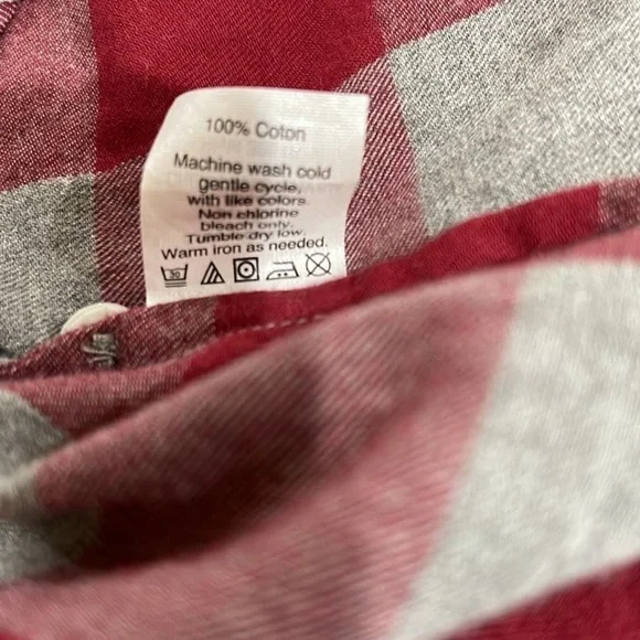 J.Crew women’s Red and Gray Buffalo paid Button-Up Shirt size L - Picture 3 of 5